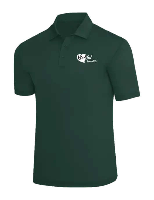 Dark Green Silk Touch Polo w/Kindful Health Logo