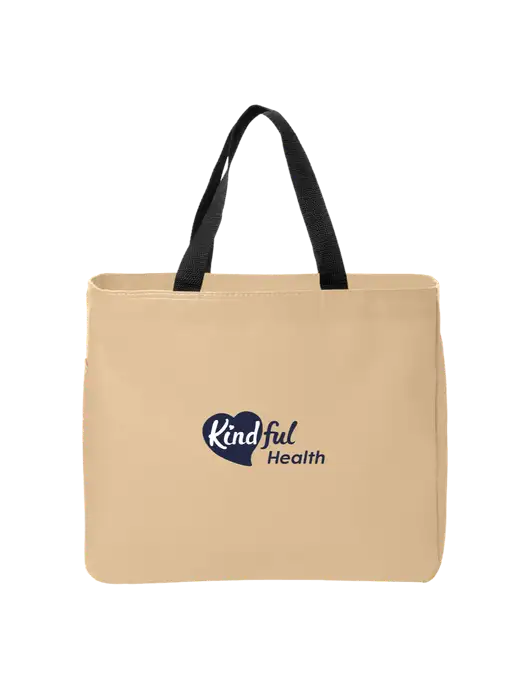 Essential Dark Tan Tote w/Kindful Health Logo