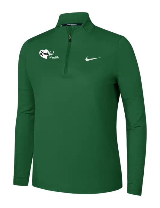 Nike Dark Green Womens Dri-FIT Element 1/2-Zip Pullover w/Kindful Health Logo