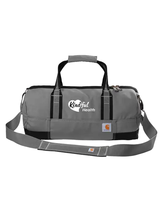 Carhartt Medium Grey Foundry Series 20” Duffel w/Kindful Health Logo
