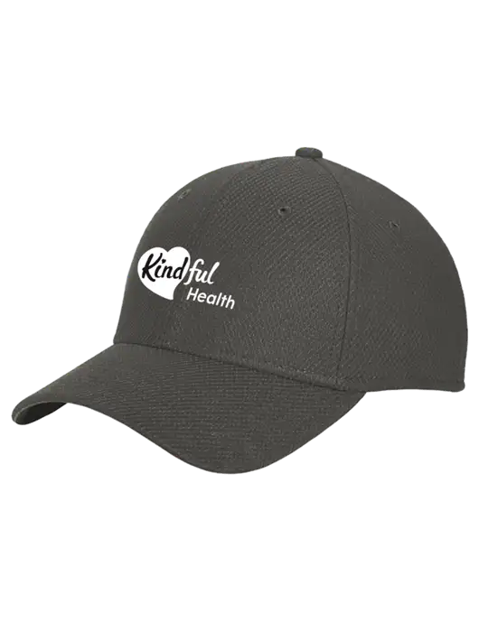 New Era Diamond Era Very Dark Grey Stretch Cap w/Kindful Health Logo