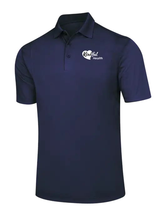 Navy Micropique Sport-Wick Polo w/Kindful Health Logo