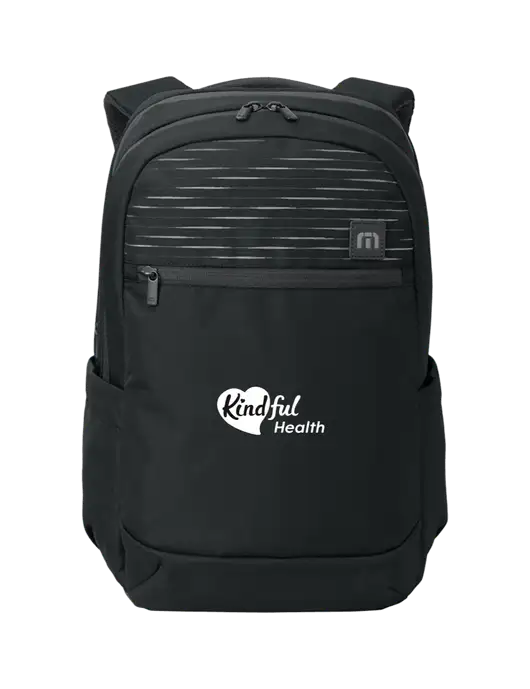 TravisMathew Black Approach Backpack w/Kindful Health Logo