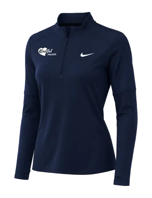 Nike Dark Navy Womens Dri-FIT Element 1/2-Zip Pullover w/Kindful Health Logo