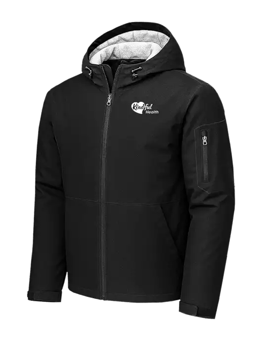 Waterproof Insulated Black Jacket w/Kindful Health Logo