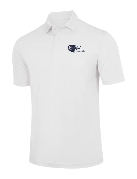 White PosiCharge Competitor Polo w/Kindful Health Logo