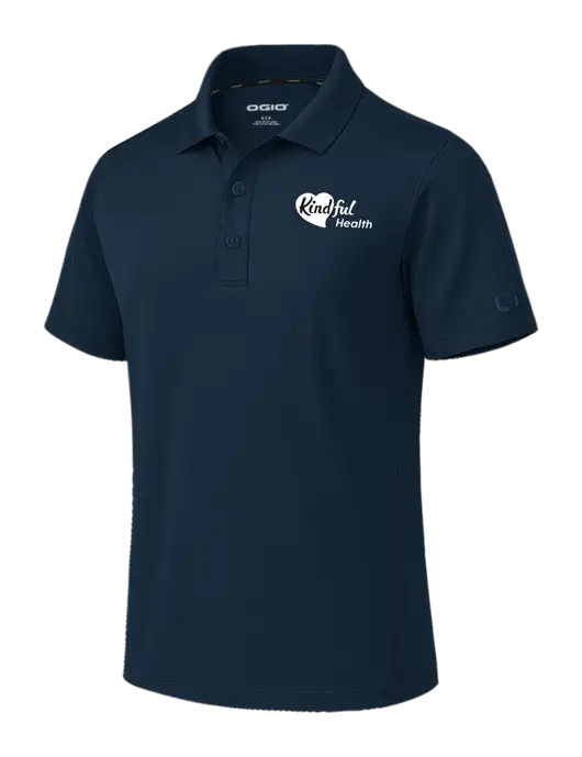 OGIO Envision Dark Navy Polo w/Kindful Health Logo