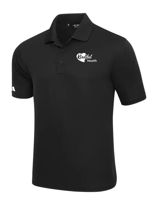 Adidas Black Basic Sport Polo w/Kindful Health Logo