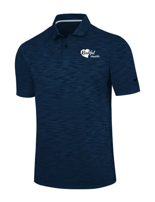 Nike Navy Dri-FIT Vapor Space Dyed Polo w/Kindful Health Logo