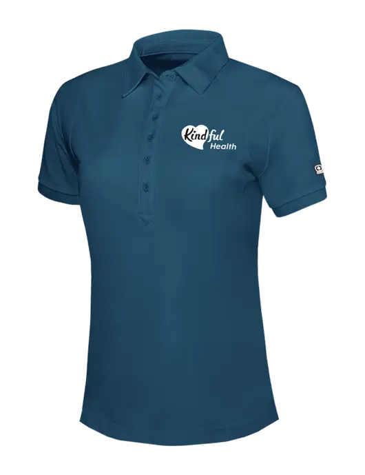 OGIO Womens Light Navy Jewel Polo w/Kindful Health Logo