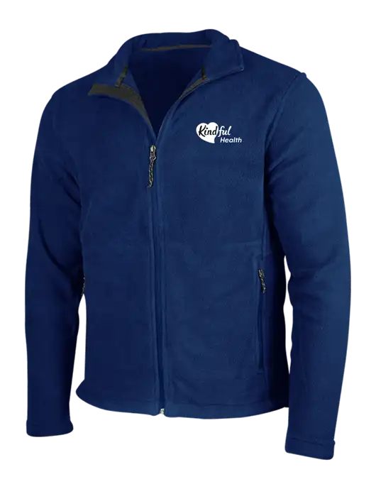 Navy Fleece Jacket w/Kindful Health Logo