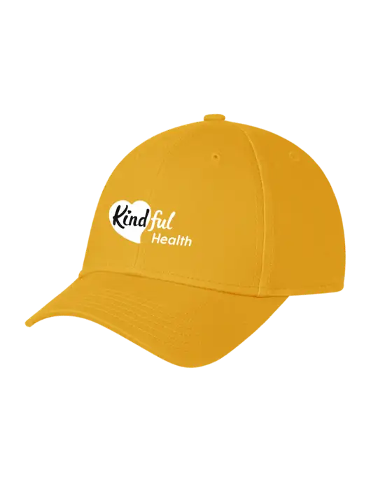 Yellow Gold Structured Cap Hook & Loop w/Kindful Health Logo