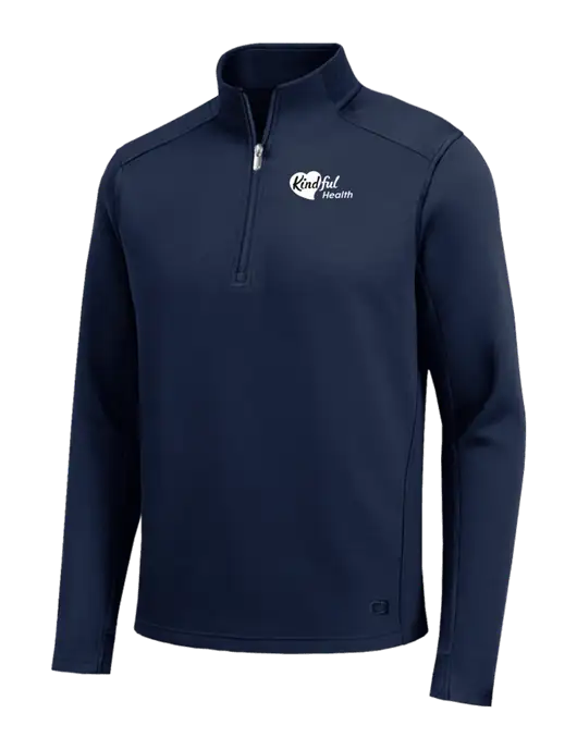 OGIO Transcend Dark Navy 1/4-Zip w/Kindful Health Logo