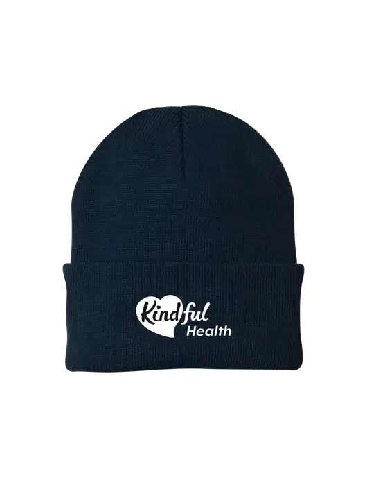 Navy Knit Cap w/Kindful Health Logo