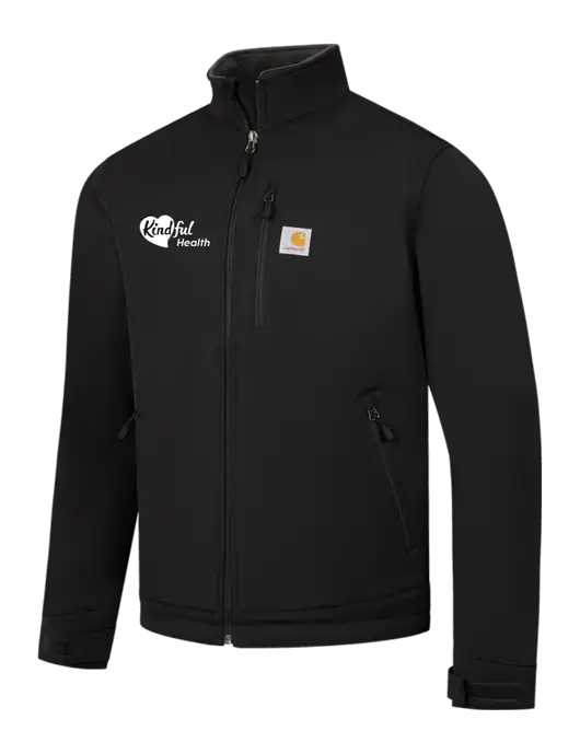 Carhartt Black Crowley Soft Shell Jacket w/Kindful Health Logo