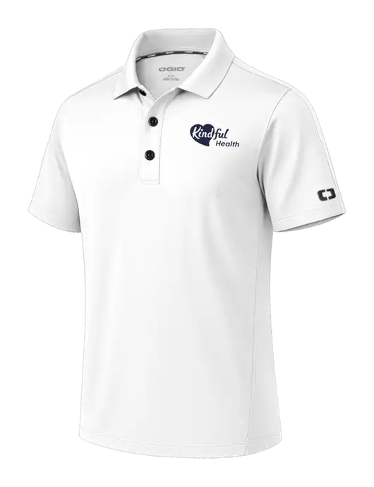 OGIO Envision White Polo w/Kindful Health Logo