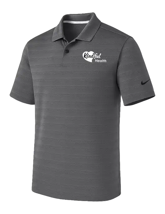 Nike Dark Medium Grey Dri-FIT Vapor Jacquard Polo w/Kindful Health Logo