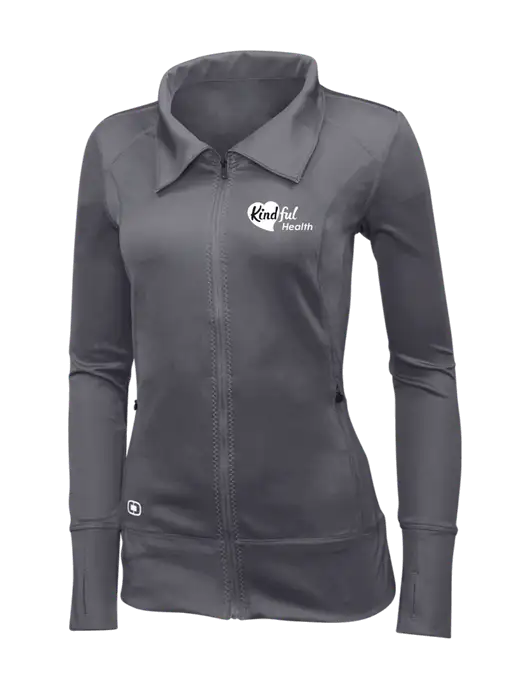 OGIO Dark Grey Womens Endurance Fulcrum Full-Zip w/Kindful Health Logo