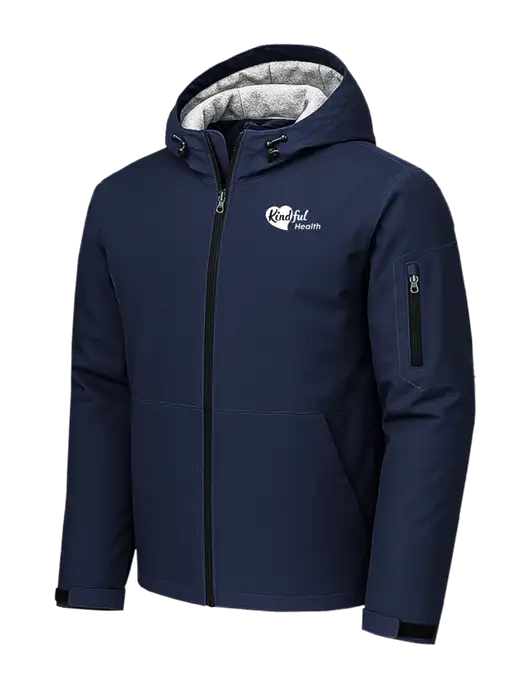 Waterproof Insulated Dark Navy Jacket w/Kindful Health Logo