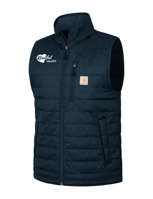 Carhartt Dark Navy Gilliam Vest w/Kindful Health Logo