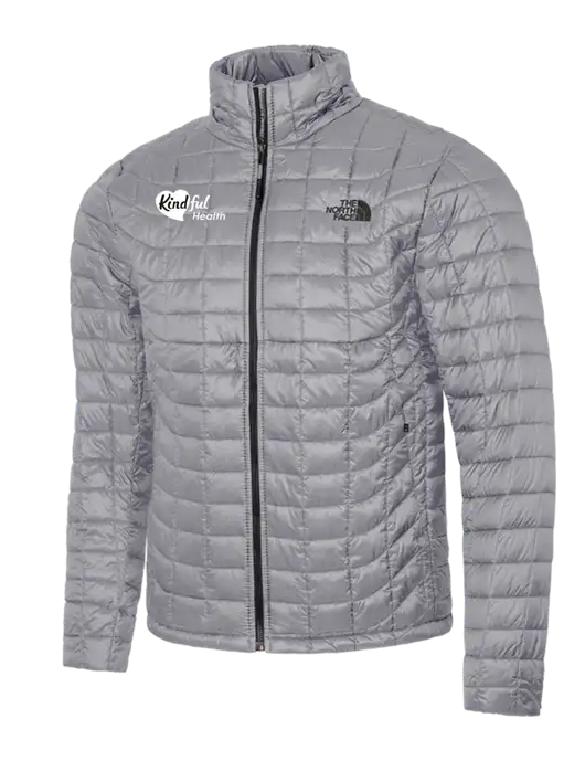 North Face Medium Grey ThermoBall Trekker Jacket w/Kindful Health Logo