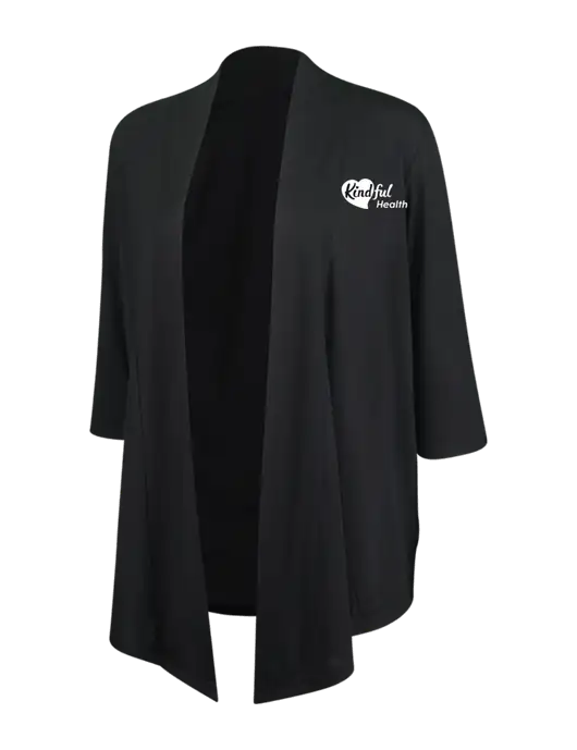Black Womens Concept Shrug w/Kindful Health Logo