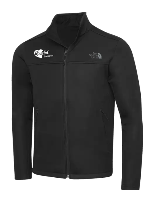 North Face Black Ridgewall Soft Shell Jacket w/Kindful Health Logo