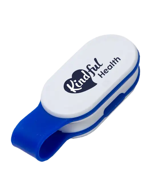 Magna Clip Blue Personal Safety Light w/Kindful Health Logo