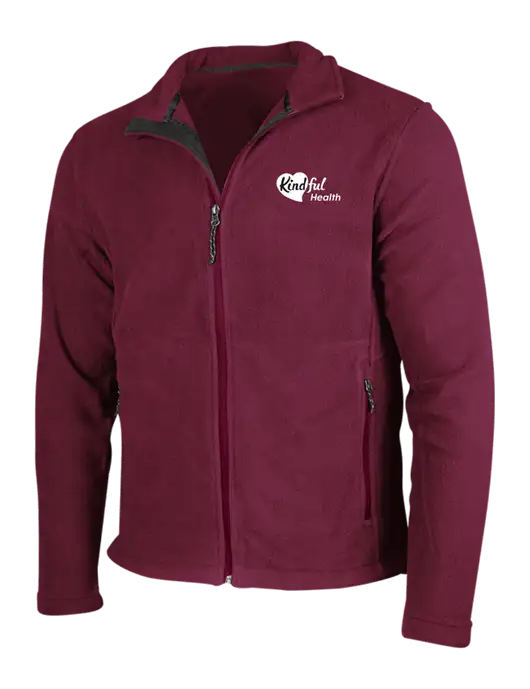 Maroon Fleece Jacket w/Kindful Health Logo