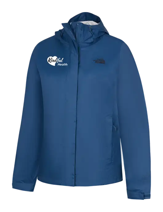 The North Face Womens Navy DryVent Rain Jacket w/Kindful Health Logo