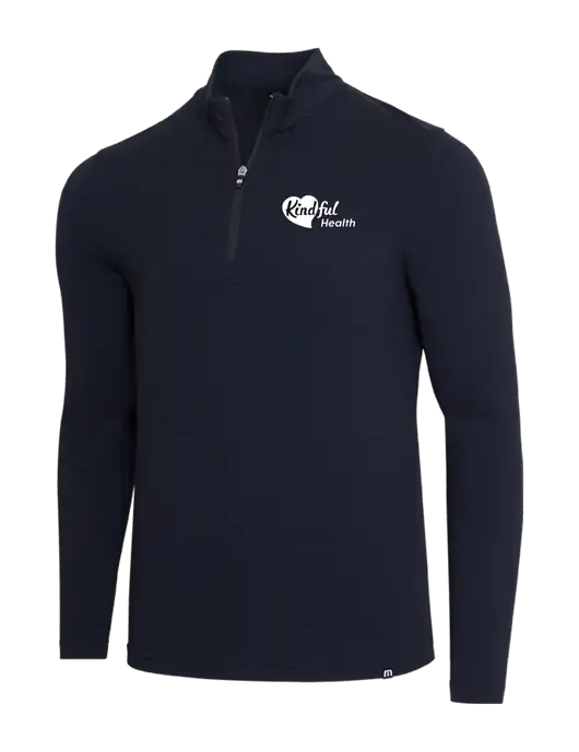 TravisMathew Black Crestview 1/4 Zip w/Kindful Health Logo