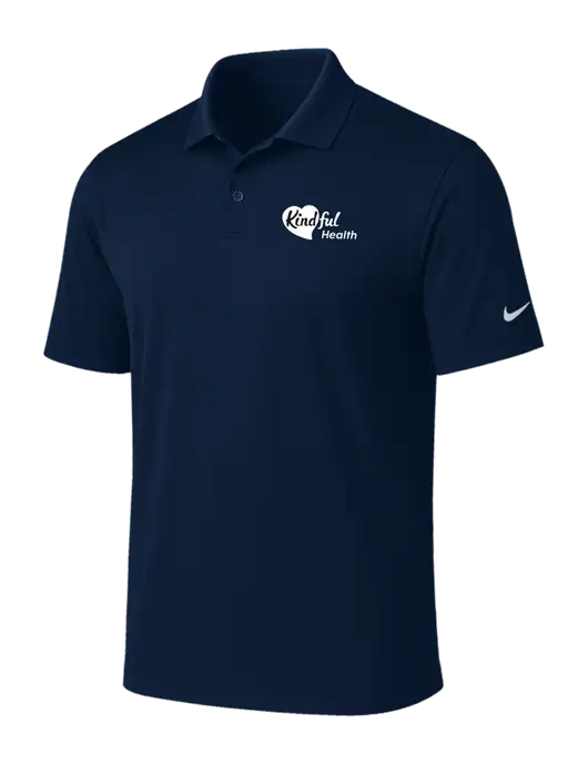 NIKE Navy Victory Solid Polo w/Kindful Health Logo