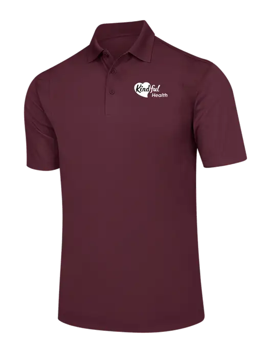 Maroon Micropique Sport-Wick Polo w/Kindful Health Logo