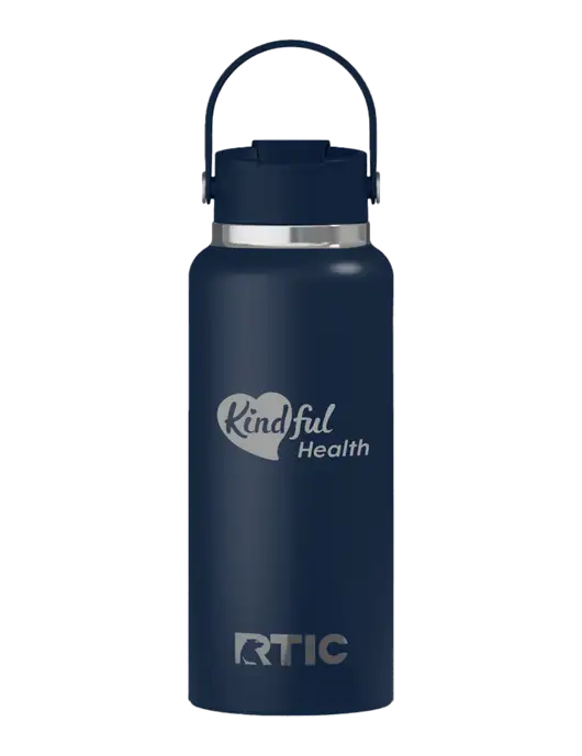 RTIC Outback 32 oz Navy Bottle w/Kindful Health Logo