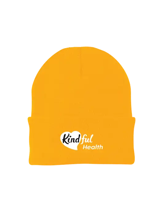 Gold Knit Cap w/Kindful Health Logo