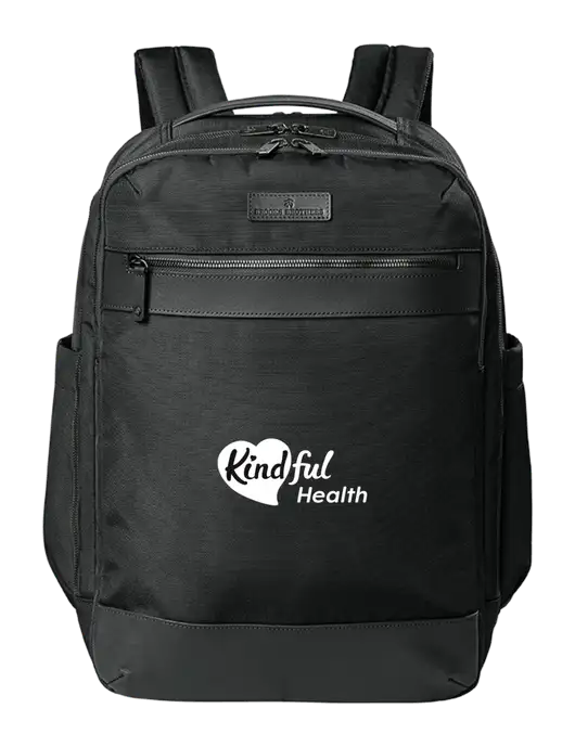Brooks Brothers Oxford Black Backpack w/Kindful Health Logo