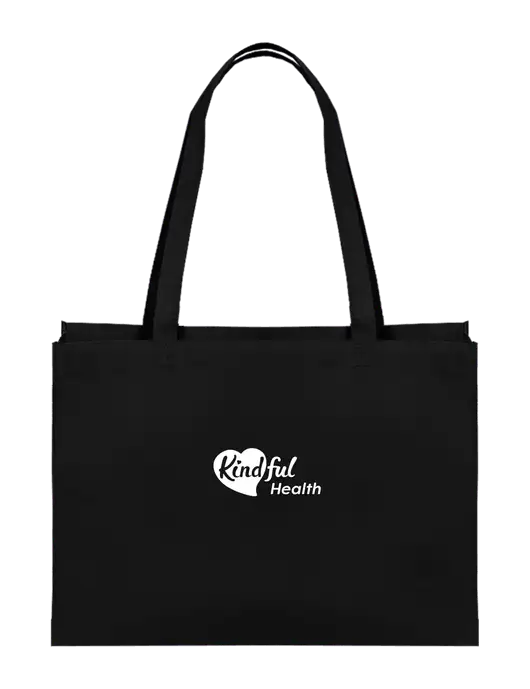 Eco Reusable Black Tote w/Kindful Health Logo