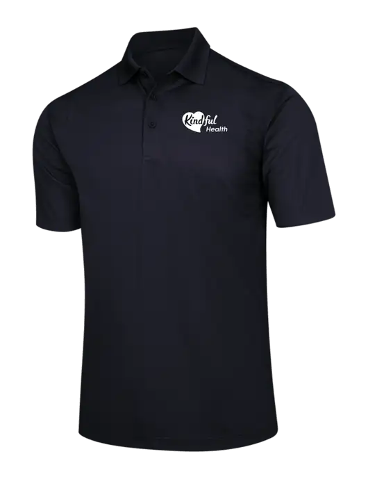 Black Micropique Sport-Wick Polo w/Kindful Health Logo