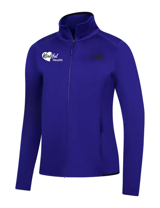 The North Face Womens Dark Royal Skyline Full-Zip Fleece Jacket w/Kindful Health Logo
