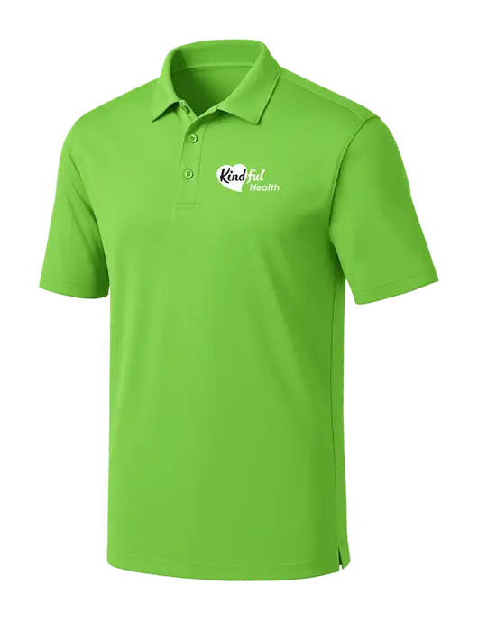 Light Kelly Green Silk Touch Performance Polo w/Kindful Health Logo