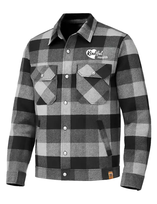 Russell Outdoors Black Plaid Basin Jacket w/Kindful Health Logo