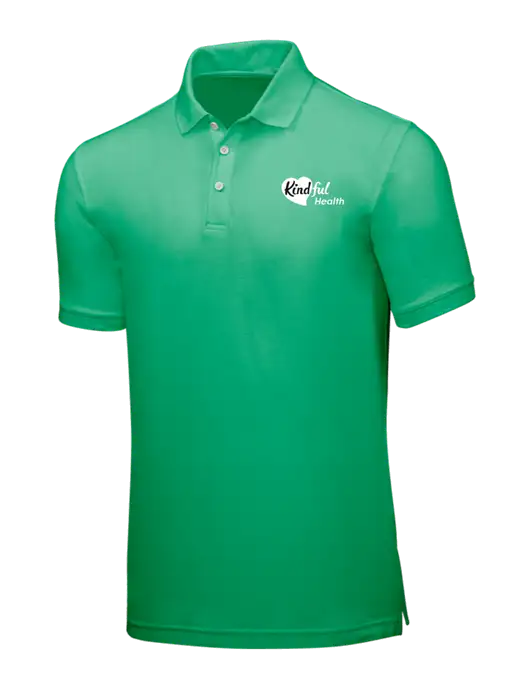 Kelly Green Core Classic Pique w/Kindful Health Logo