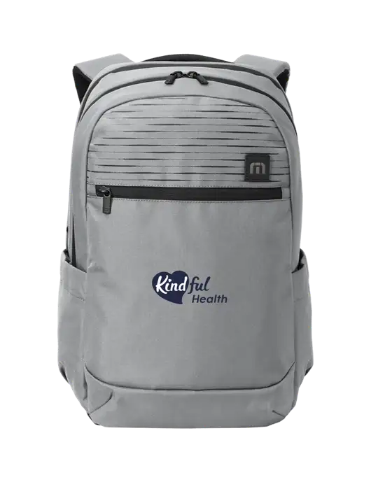 TravisMathew Light Grey Approach Backpack w/Kindful Health Logo