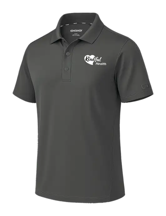 OGIO Envision Dark Medium Grey Polo w/Kindful Health Logo