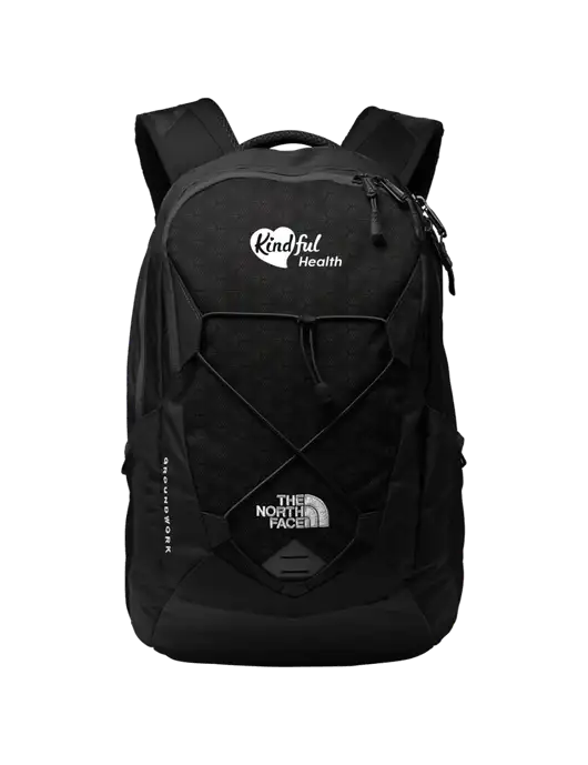 The North Face Black Groundwork Backpack w/Kindful Health Logo