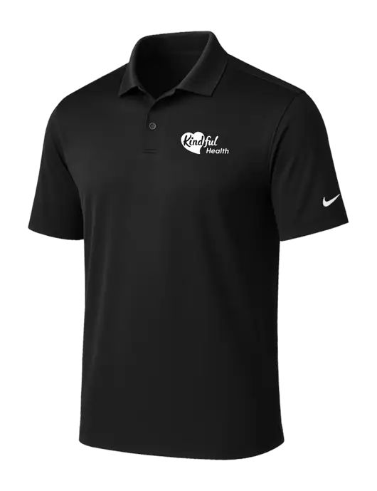 NIKE Black Victory Solid Polo w/Kindful Health Logo