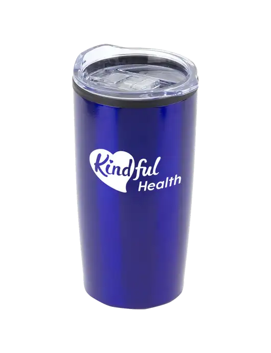 Olympus Blue 20 oz Tumbler w/Kindful Health Logo