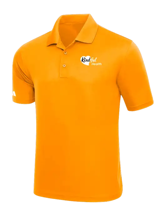 Adidas Bright Orange Basic Sport Polo w/Kindful Health Logo