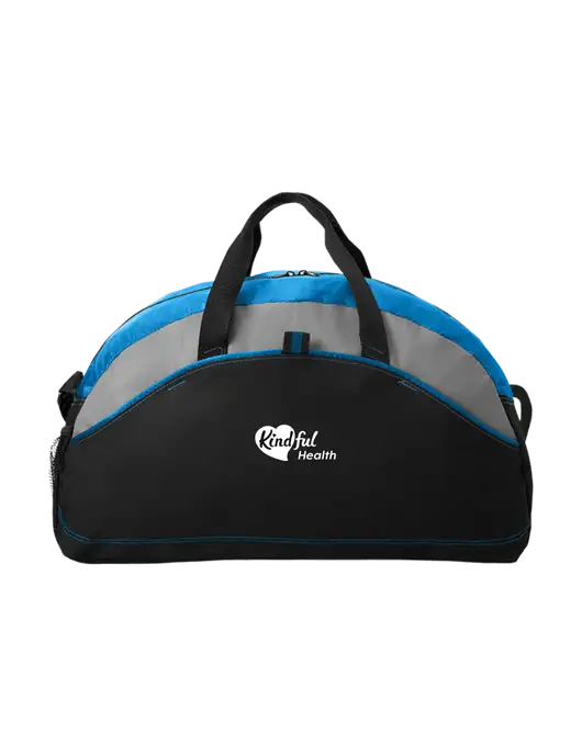 Medium Contrast Royal Duffel w/Kindful Health Logo