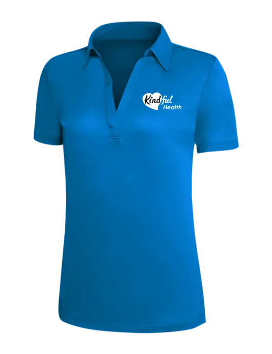 Royal Blue Silk Touch Womens Performance Polo w/Kindful Health Logo
